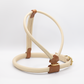 D&H Rolled Leather Dog Harness Cream