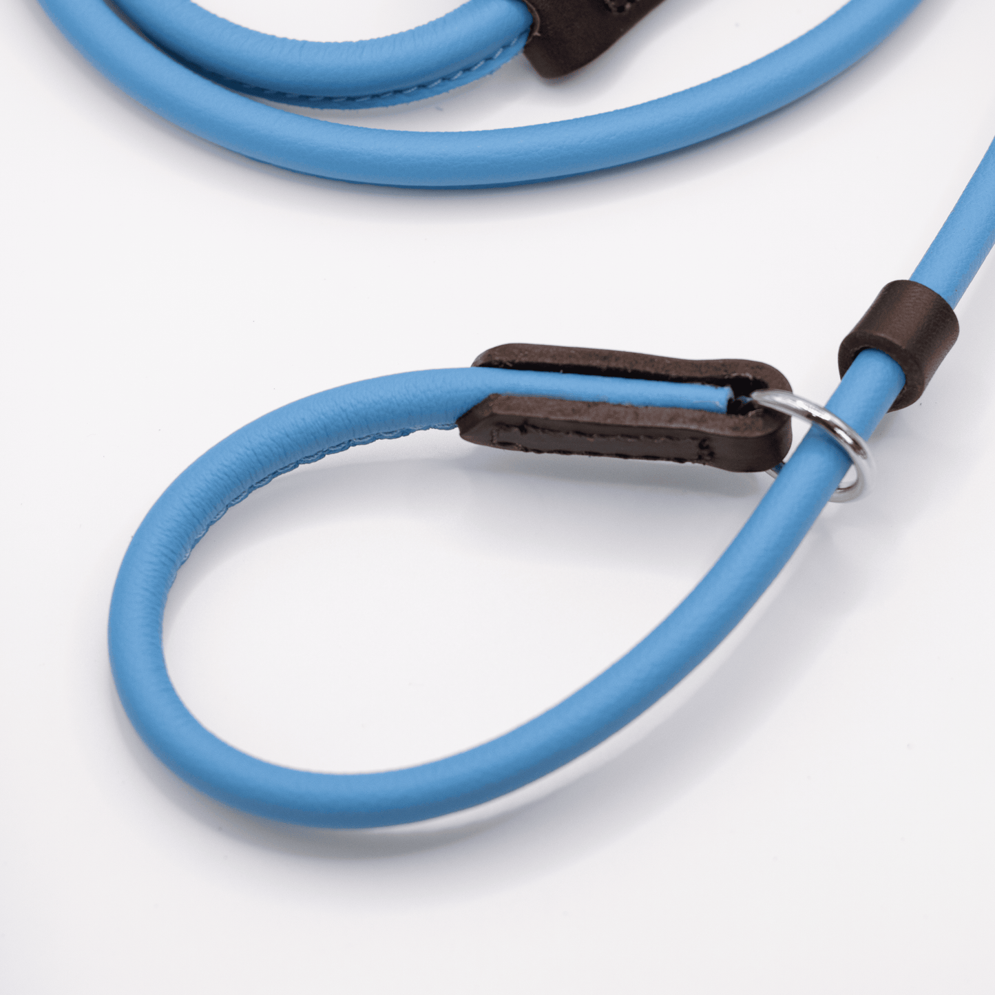 D&H Rolled Soft Leather Slip Lead Blue