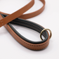 Padded Leather Dog Lead Tan and Racing Green
