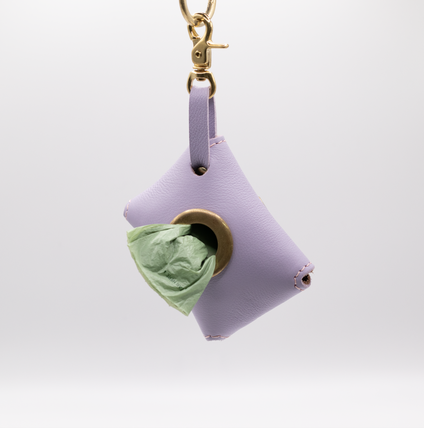 D&H PooSh - Soft Leather Poo Bag Dispenser Lilac