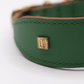 Flat and Wider Soft Leather Dog Collar Clover