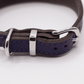 Soft Leather Hound Collar Purple