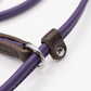 D&H Rolled Soft Leather Slip Lead Purple