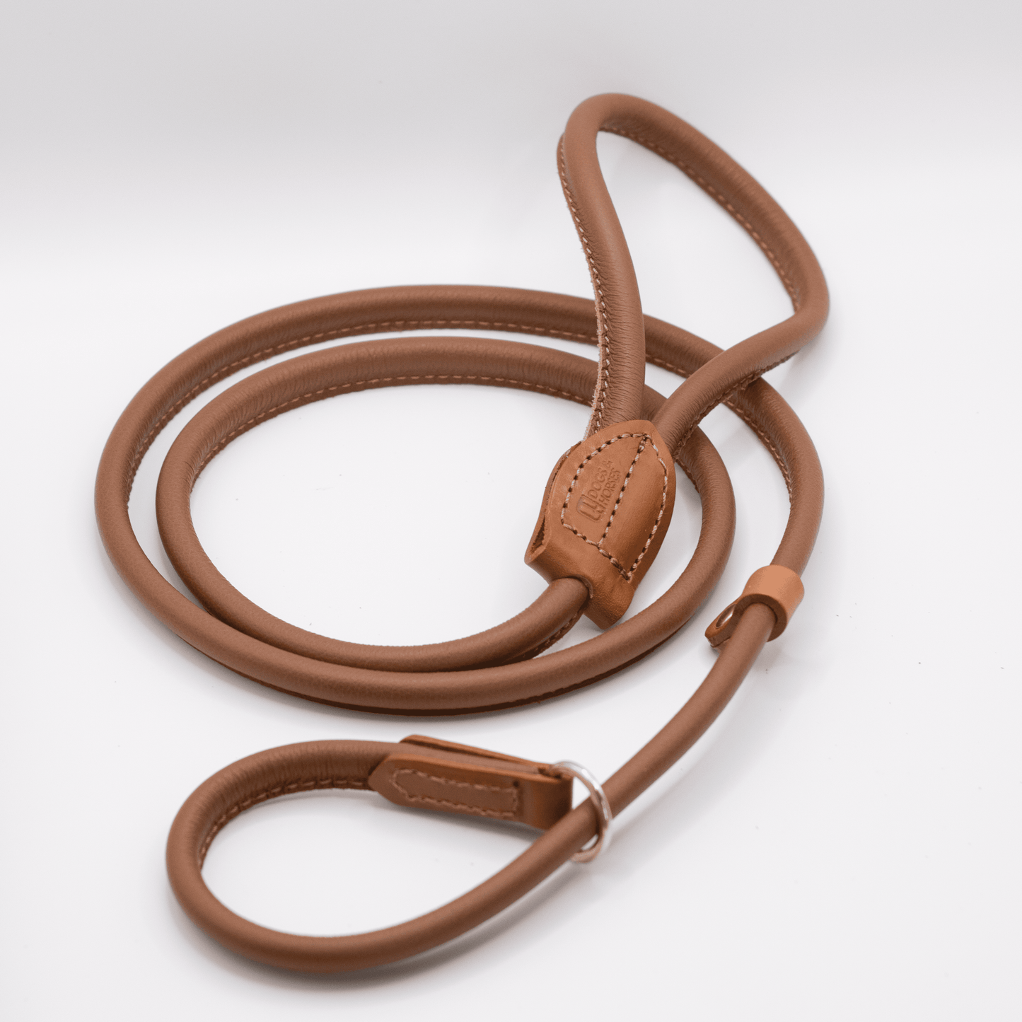 D&H Rolled Soft Leather Slip Lead Tan