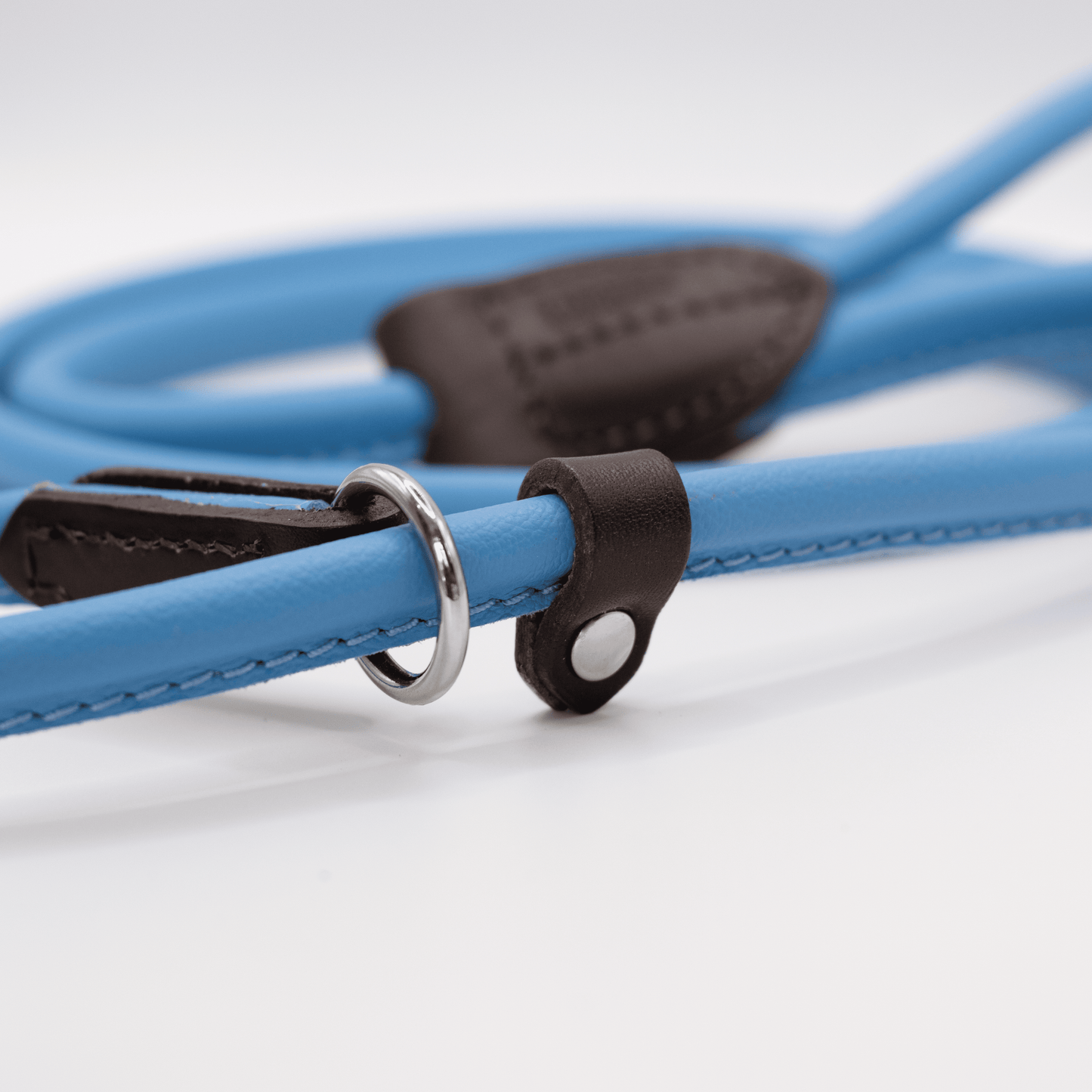 D&H Rolled Soft Leather Slip Lead Blue