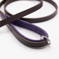 Padded Leather Dog Lead Brown and Purple