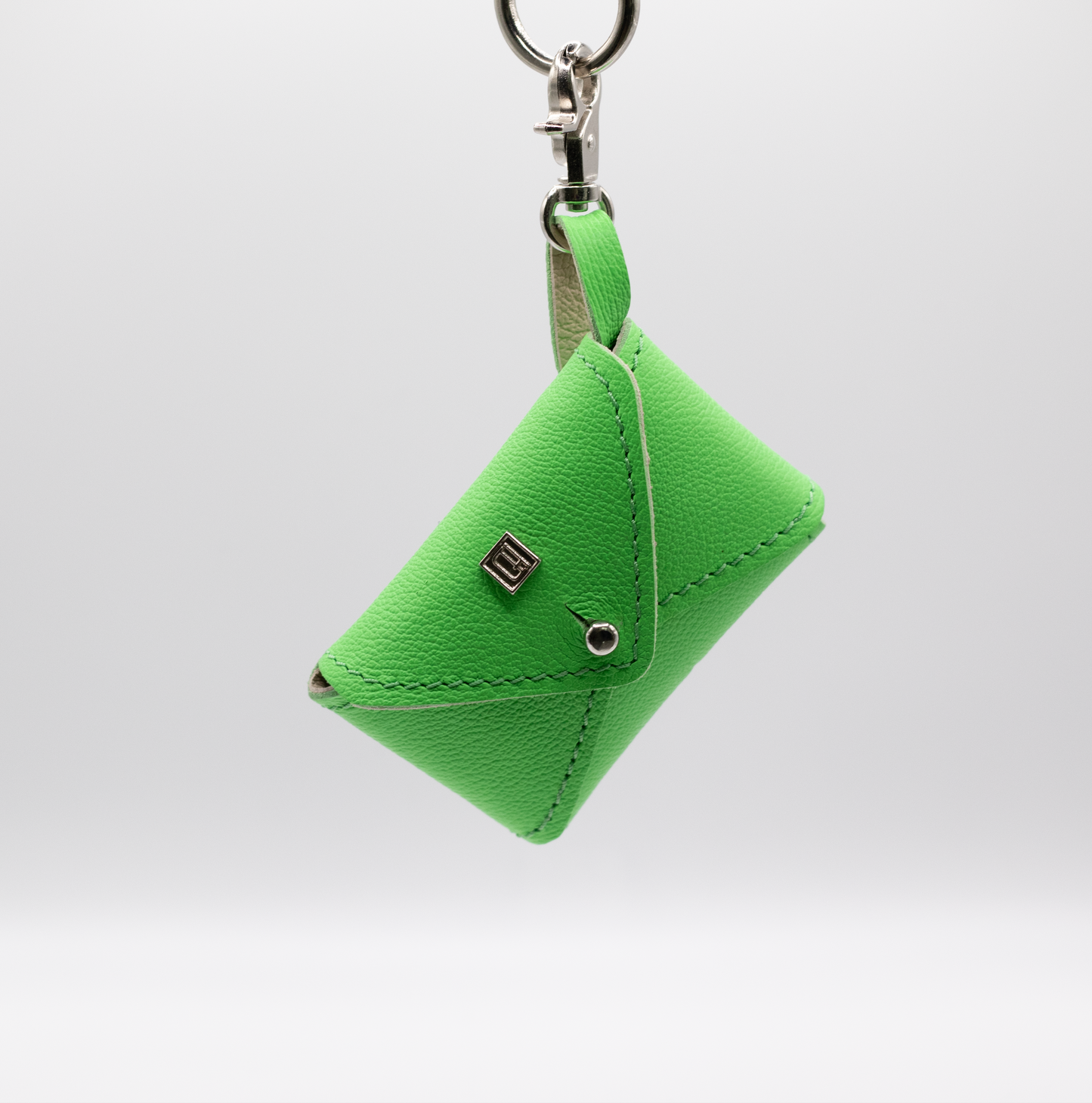 D&H PooSh - Soft Leather Poo Bag Dispenser Green