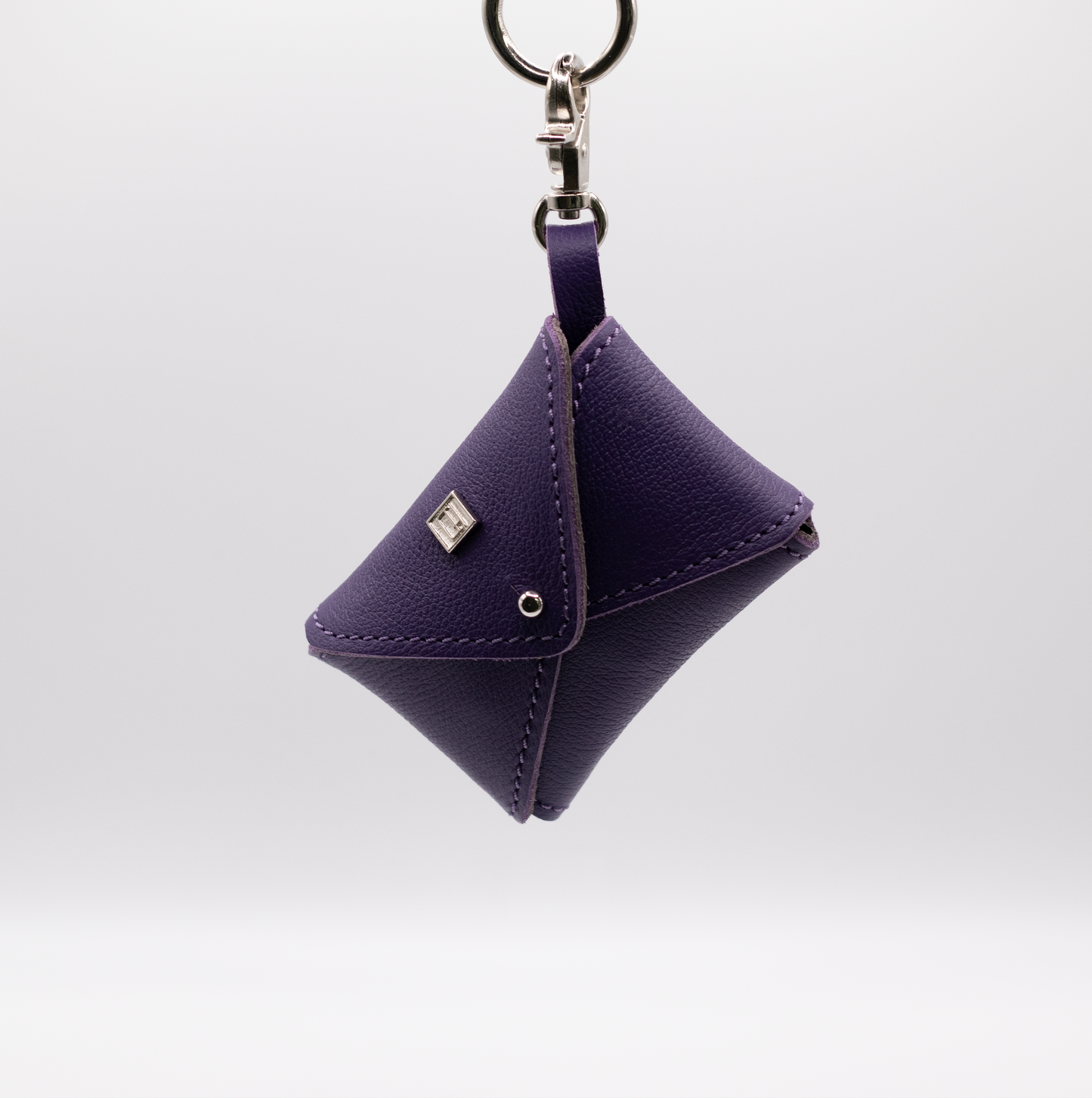 D&H PooSh - Soft Leather Poo Bag Dispenser Purple