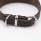 Soft Leather Hound Collar Brown