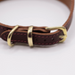 Soft Leather Hound Collar Merlot