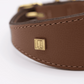 Soft Leather Hound Collar Tan